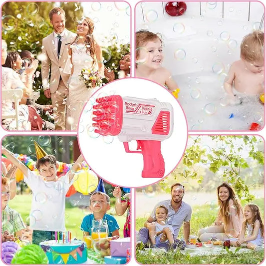 Boy's Plastic Electric Drive Set Bubble Gun