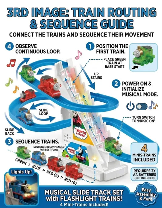 Musical Thomas & Friends Spiral Slide Track Set
