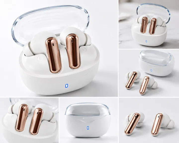 M04 Earbuds with HD Sound, Noise Cancelling Mic, Type-C Fast Charging, Long Battery Life, Waterproof Sports & Gaming Headset