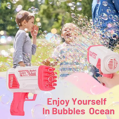 Boy's Plastic Electric Drive Set Bubble Gun