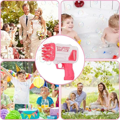 Boy's Plastic Electric Drive Set Bubble Gun