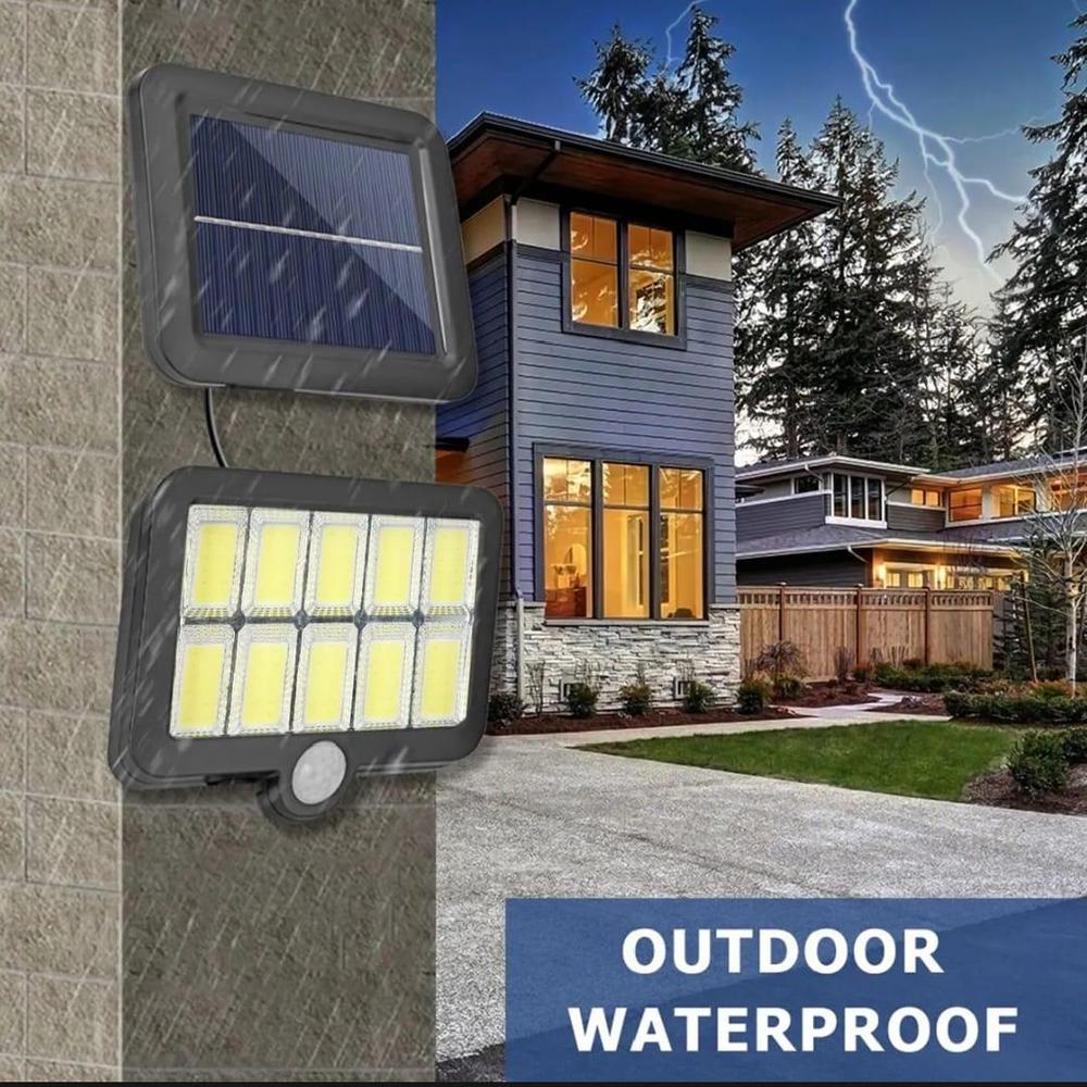 Solar Wall Light with Motion Sensor Black ABS