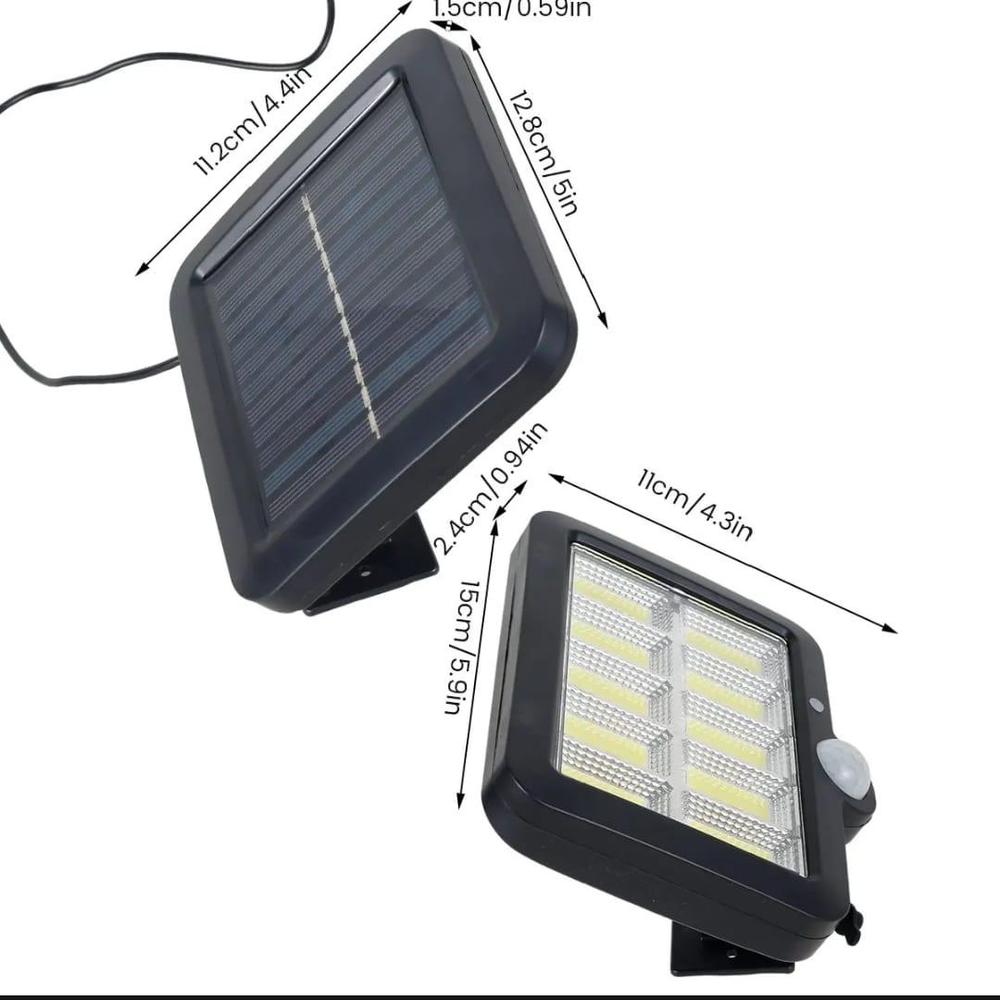 Solar Wall Light with Motion Sensor Black ABS