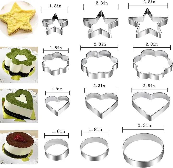 Stainless Steel Cookie Cutter Set 4 Shapes