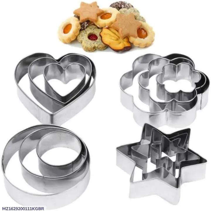 Stainless Steel Cookie Cutter Set 4 Shapes