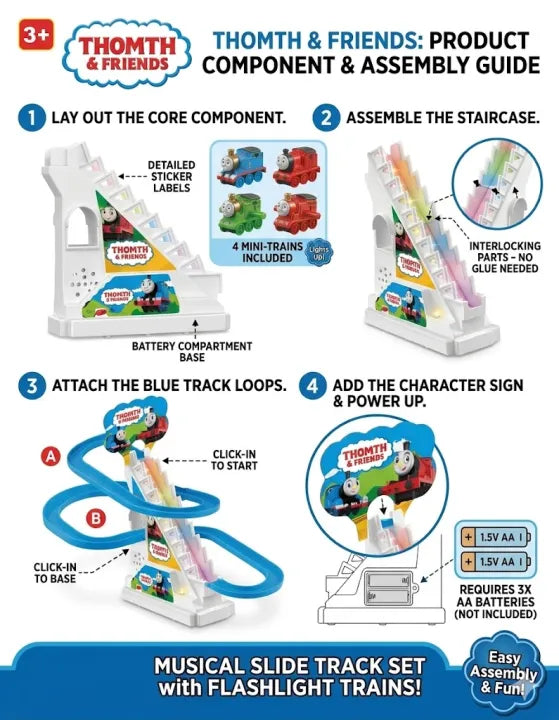 Musical Thomas & Friends Spiral Slide Track Set